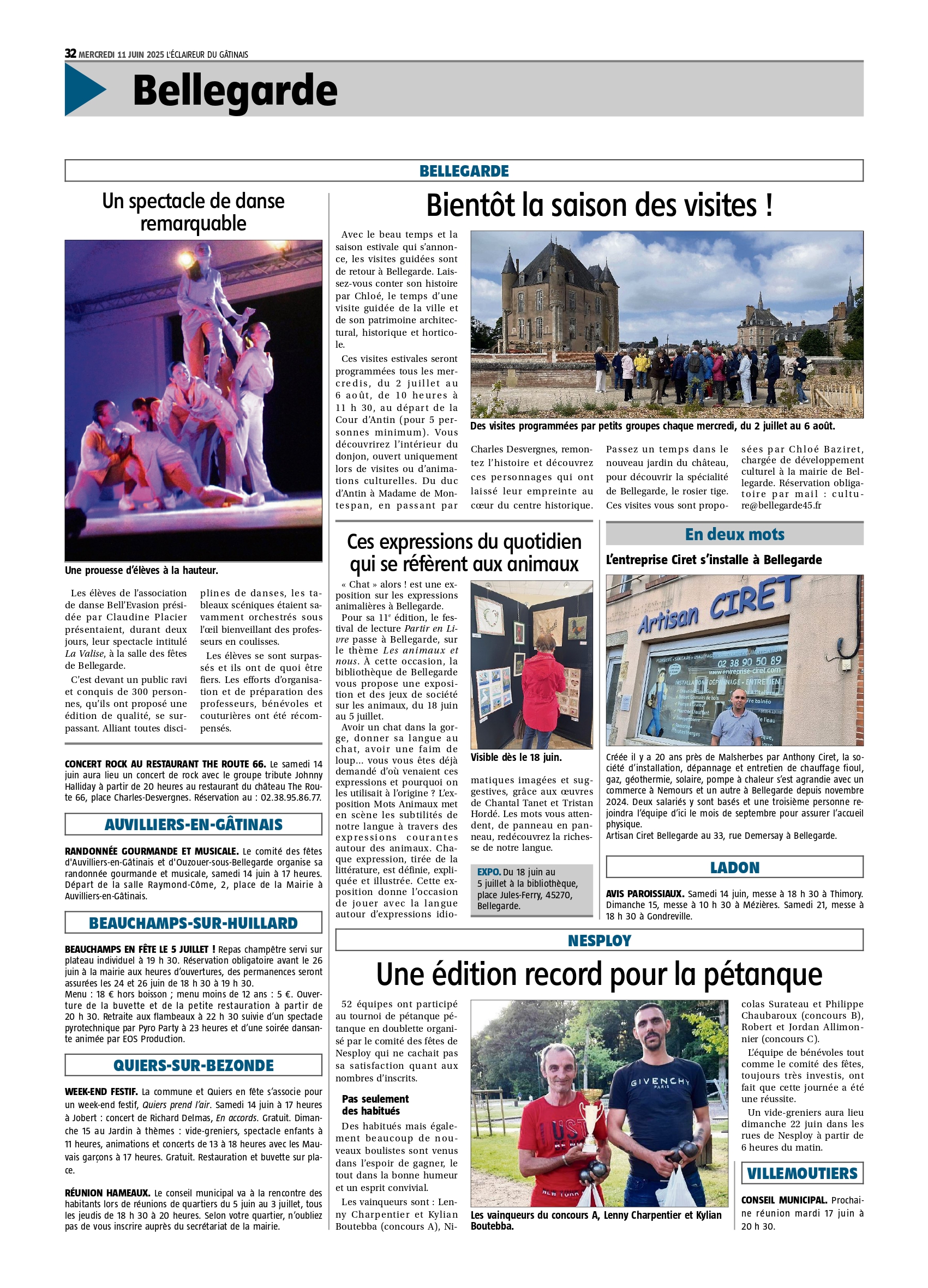 C'est dans le journal, l'ouverture de l'entreprise de BELLEGARDE